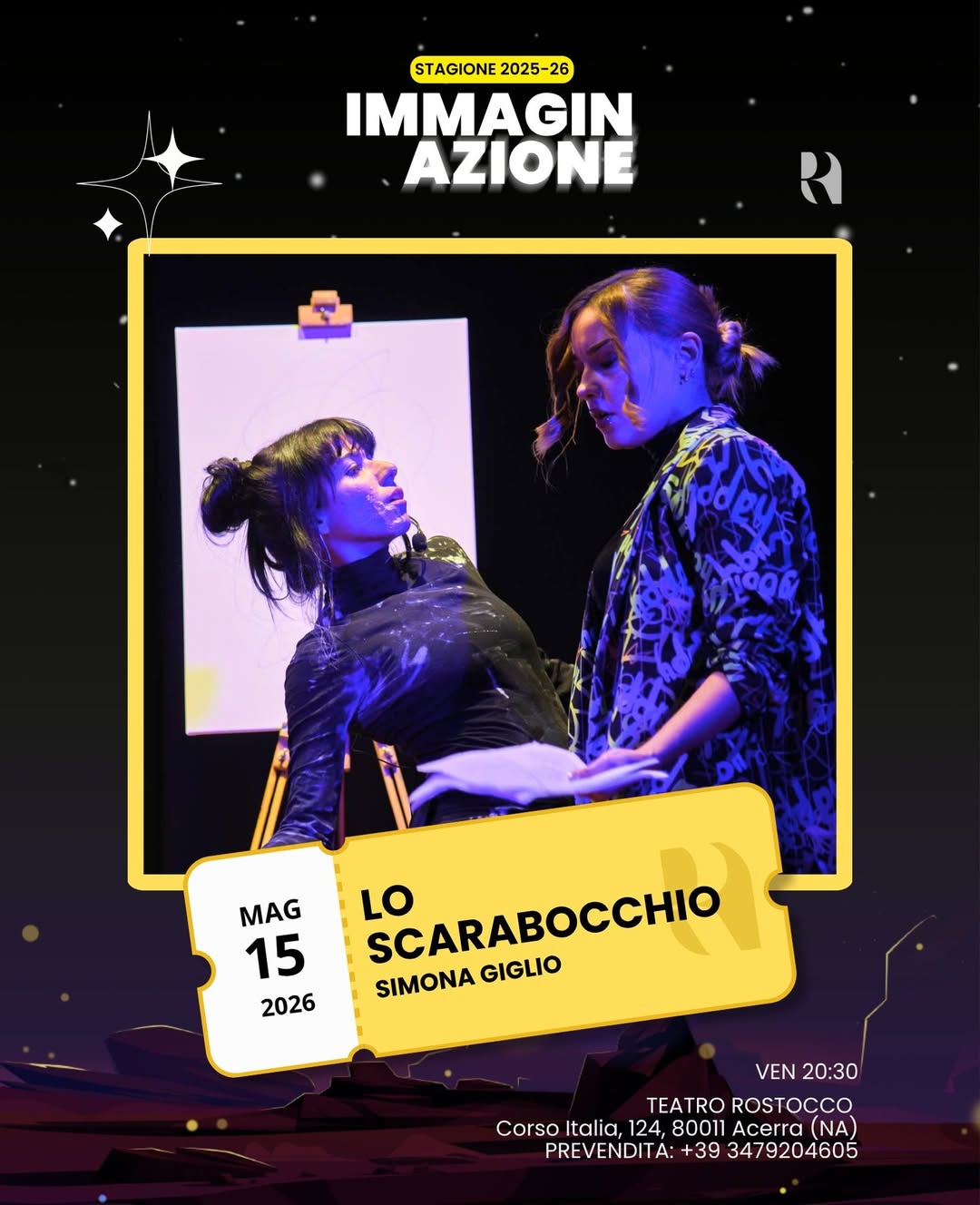 Lo scarabocchio, una performance il 15 maggio
