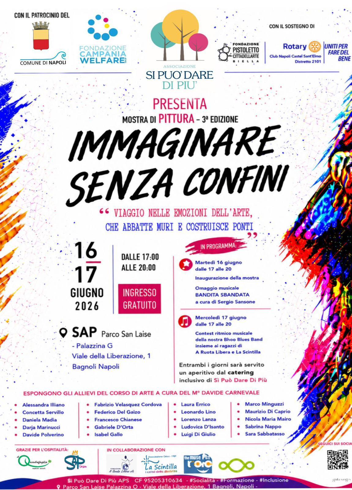 Immaginare senza Confini: la Terza Edizione della Mostra di Pittura di “Si Può Dare di Più